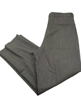 VTG Mani Men’s 100% Wool Pleated Dress Pants Brown • Italy • 34x30